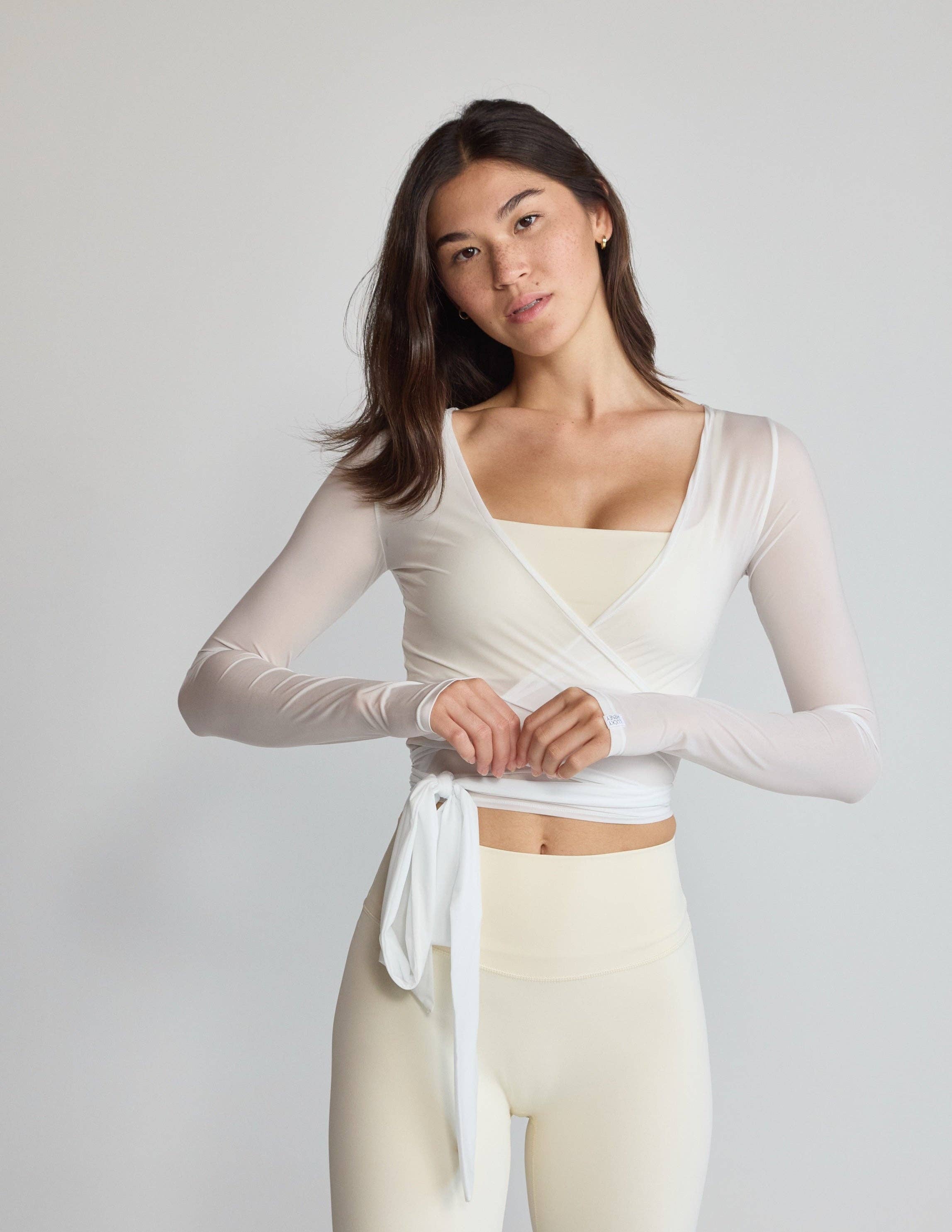 LUCKY HONEY - Wholesale Athletic Top - Women's - The Ballet Mesh Wrap9
