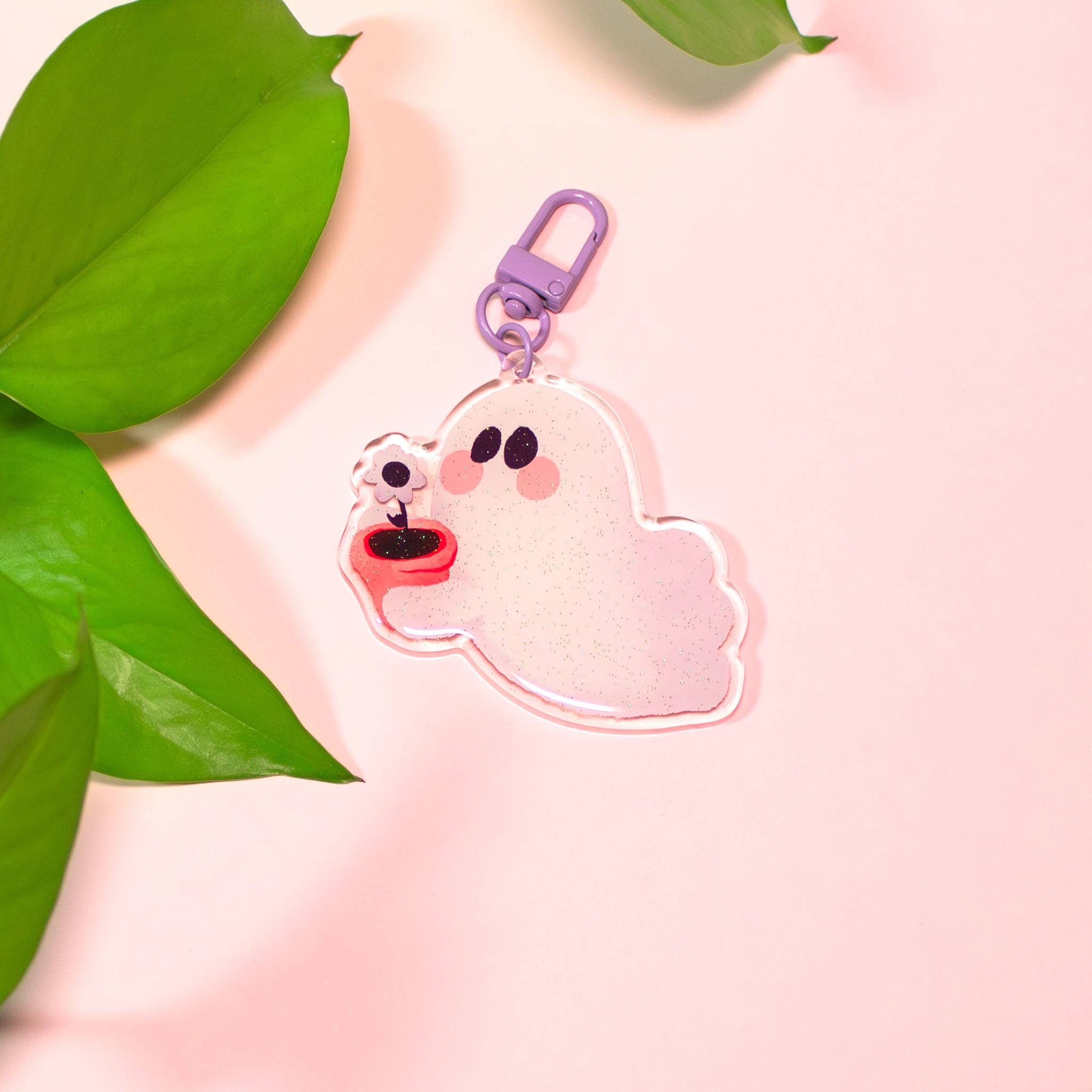 Whimsydew Art - Wholesale Keychain - Women's - Flower Ghost Keychains5