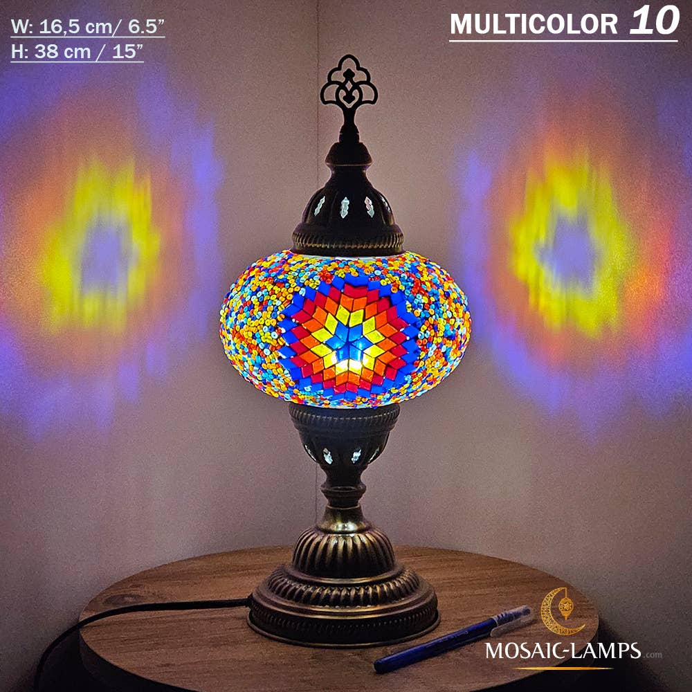 Mosaic Lamps - Vendita all'ingrosso Lampada da scrivania/d'accento - Lampada da tavolo grande a globo con mosaico turco, Marrakec, oltre 10 colori51
