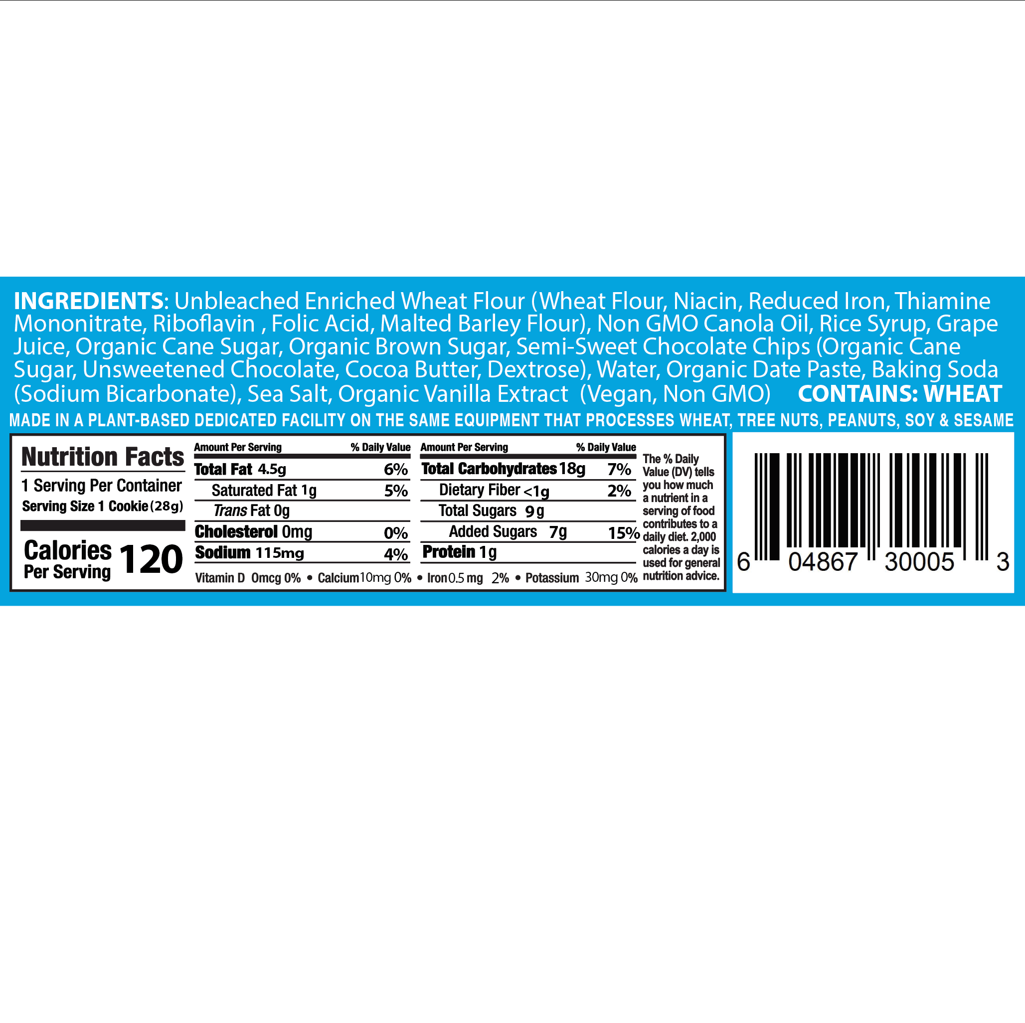 Sun Flour Baking Company – wholesale Biscuit – Chocolate Chip Cookie 1oz 36/Case1