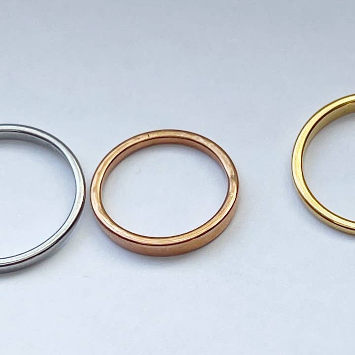 Team Neville - Wholesale Band/Stacked Ring - Ride Or Die BFF Best Friend Ring Set / Stainless Steel Silver, Gold Or Rose Gold, Best Friend Gift, Teen Girl Gift, Besties Ring Set4