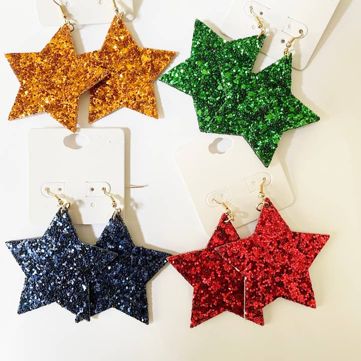 Game day Earrings / Sparkle Star earrings for wholesale by One Nine