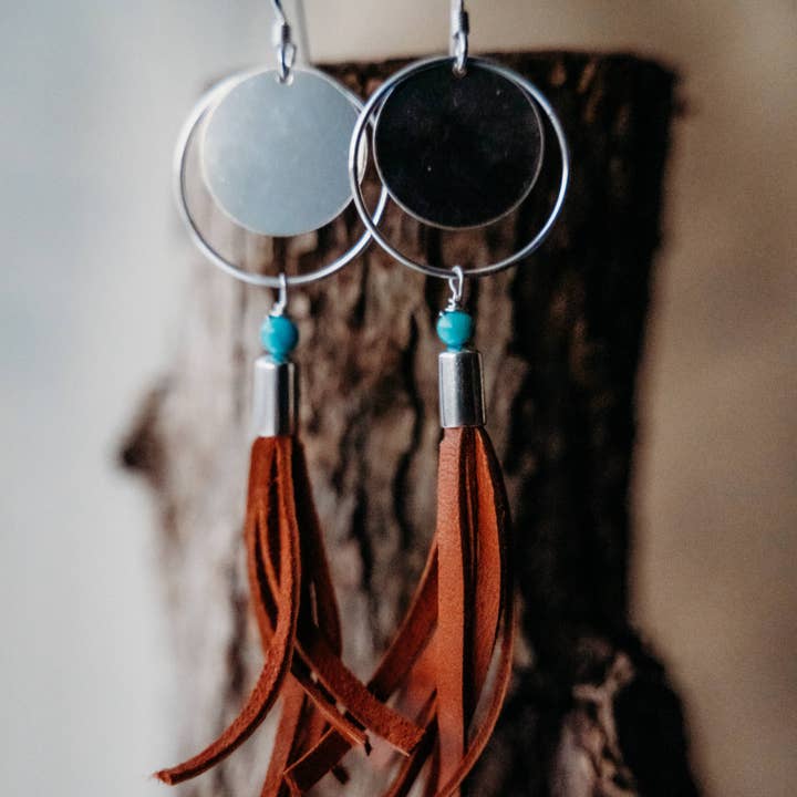 Buckaroo Bling LLC dba Bling Boheme - Wholesale Dangle Earrings - Handmade Sterling Silver Boho Earrings with Tassels