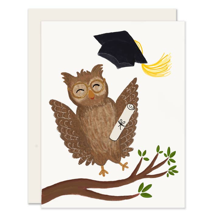 Owl Grad for wholesale by Slightly Stationery