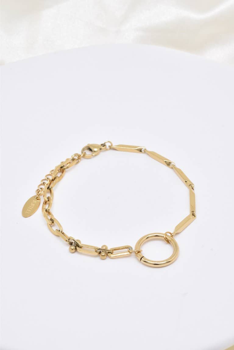 Kapyco - Vente Bracelets maillon et chaîne - Bracelet maillon en acier inoxydable - BR1103341