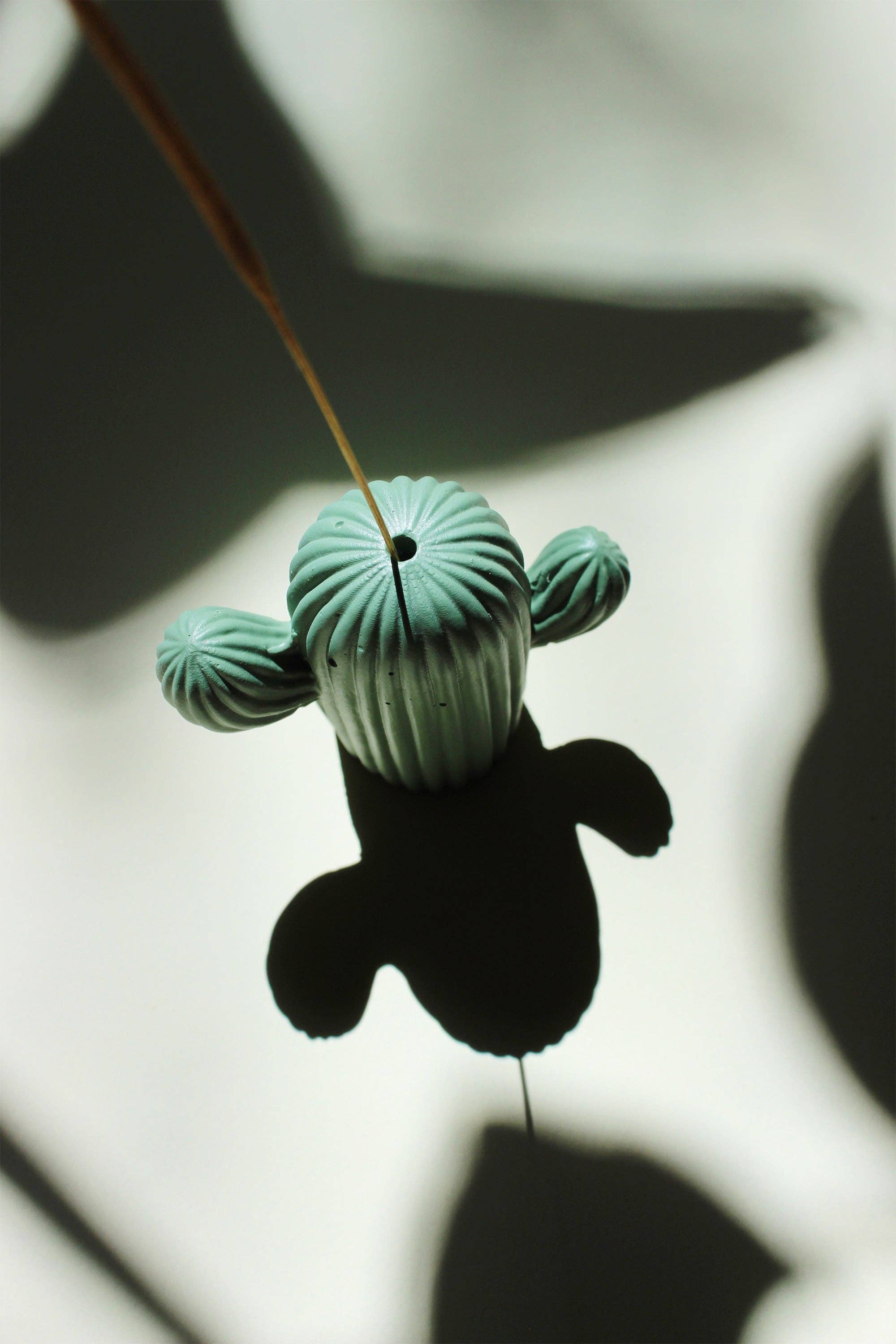 Sage Cactus Charm Incense Stick Holder for wholesale on Faire3