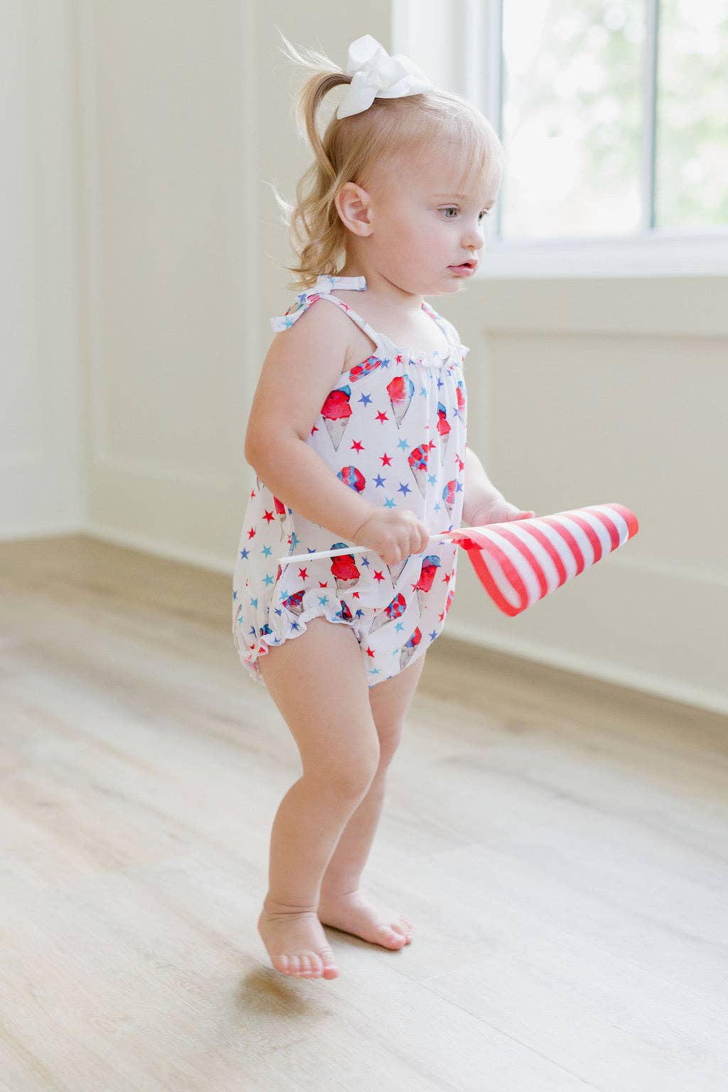 Sweet Bay Clothing - Wholesale Bodysuit (Non-Footed) - Baby - Red, White and Blue Snowcones Bubble2