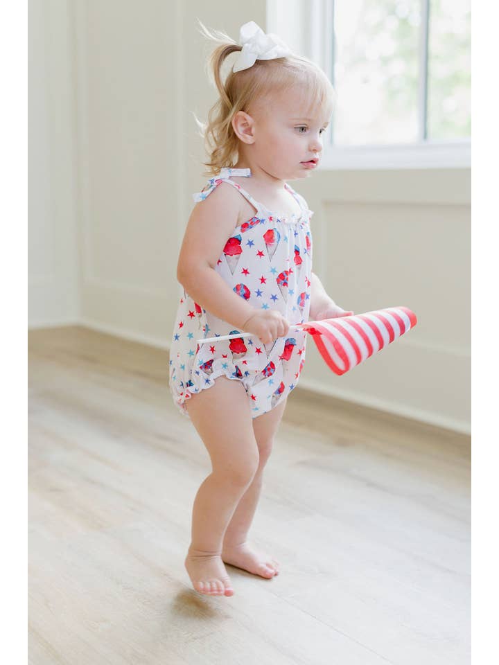 Sweet Bay Clothing - Wholesale Bodysuit (Non-Footed) - Baby - Red, White and Blue Snowcones Bubble2