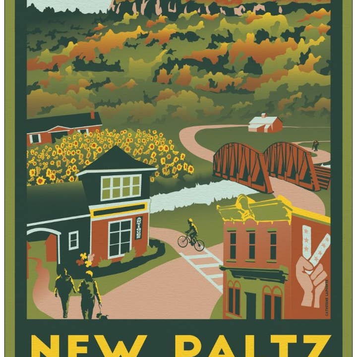 New Paltz NY Postcard | Souvenir Travel Gift for wholesale by Lionheart Graphics