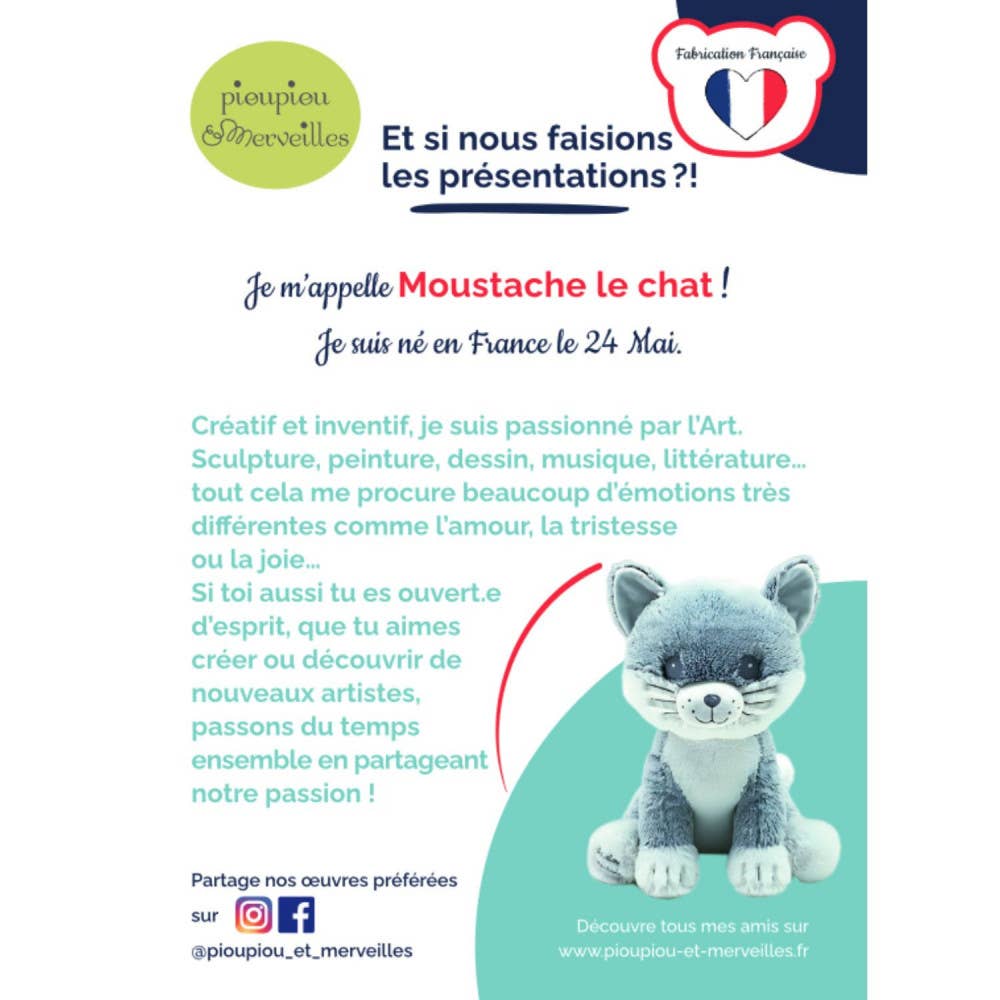 Pioupiou et Merveilles - Wholesale Stuffed/Plush Toy - Kids & Baby - Giant Plush Husky Dog Kodi 50cm - Made in France15