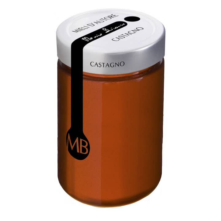 100% Italian chestnut honey jar g.400 for wholesale by MB MIELI D'AUTORE