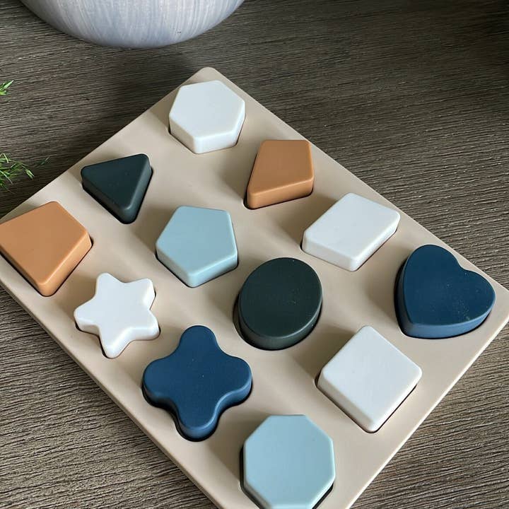 Bordian Bath salts - Wholesale Puzzle - Kids - Silicone Toddler Shape Puzzle Montessori Shape Toy Board