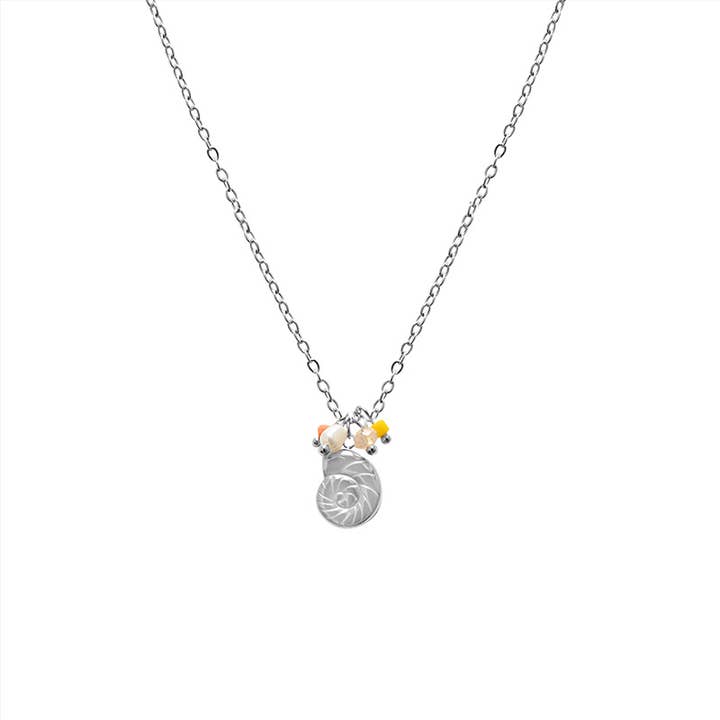 SHELL PENDANT NECKLACE - YC25544B153 for wholesale by AMORINO SRL