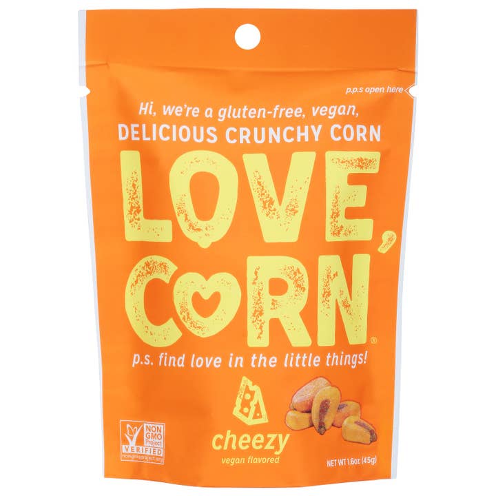 Love Corn - Roasted Corn Cheezy - Case Of 10-1.6 Oz for wholesale by Ware Spark