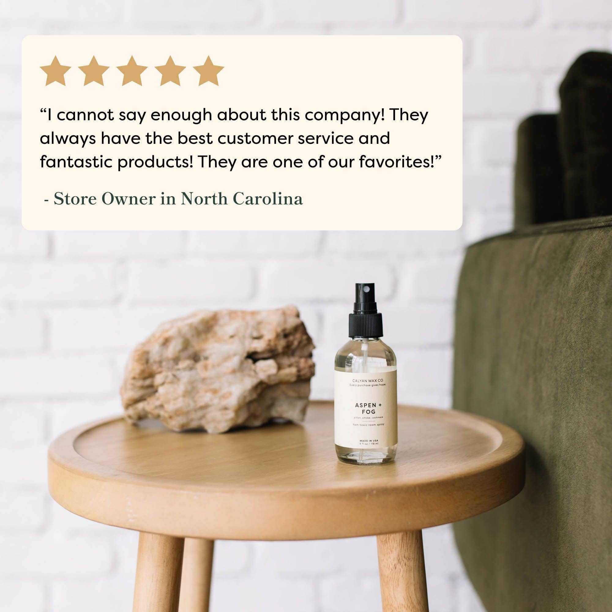 Calyan Wax Co. - Wholesale Room & Linen Spray - Aspen + Fog - Room Spray19