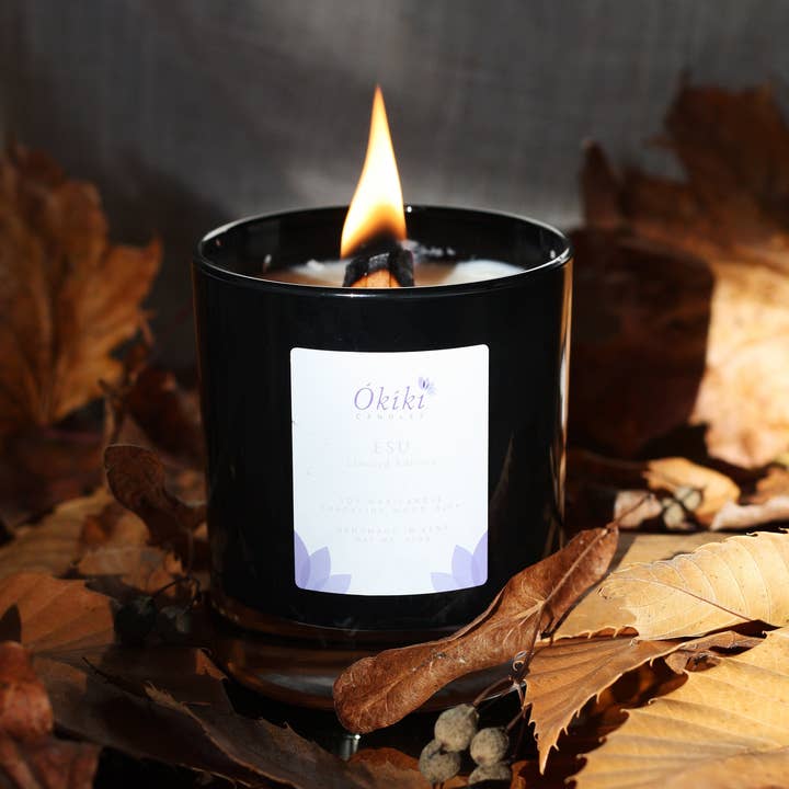 Vela de cera de soja Esu para venta al por mayor de Okiki Skincare