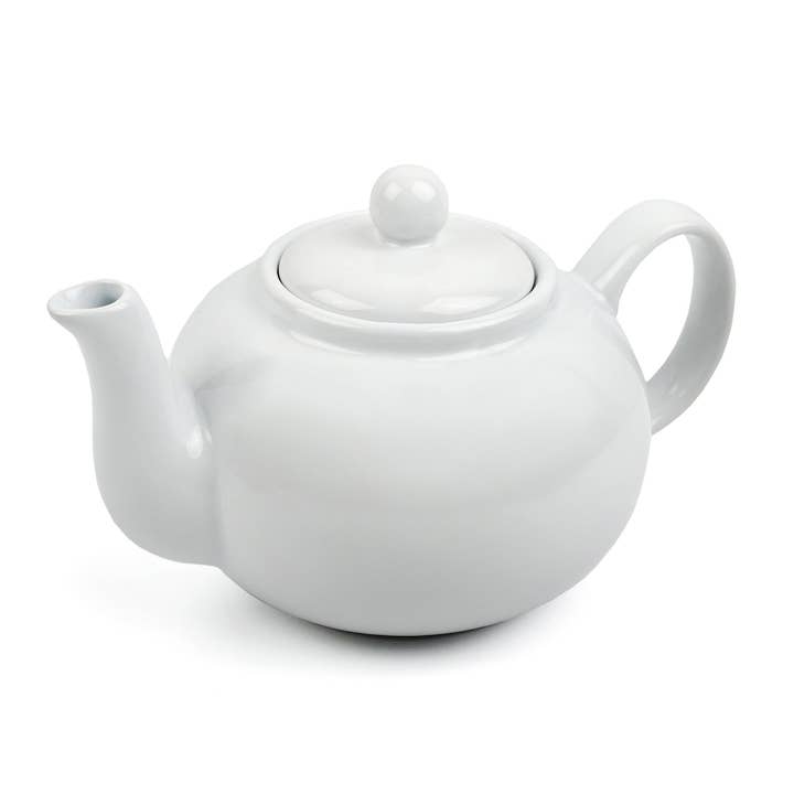 RSVP International - Wholesale Tea Pot - 16Oz Stoneware Teapot - White