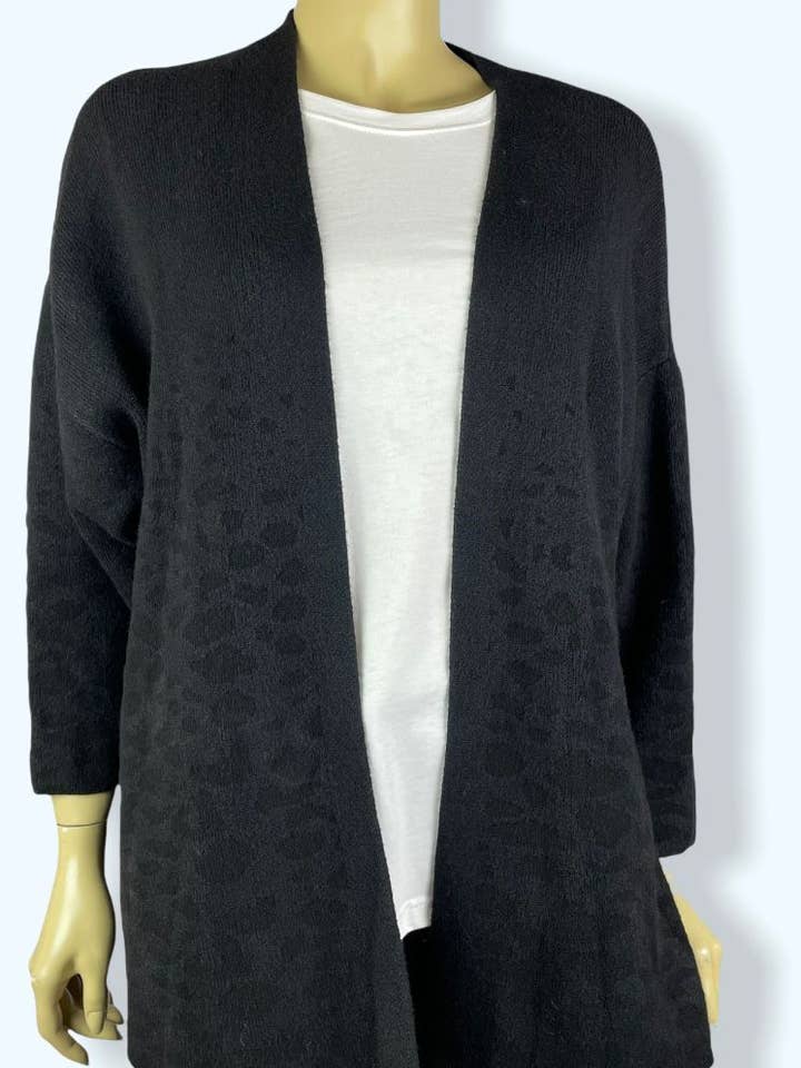 Plettede Cardigan - Sort - BC11 for engroshandel hos FEDERICA ERRE