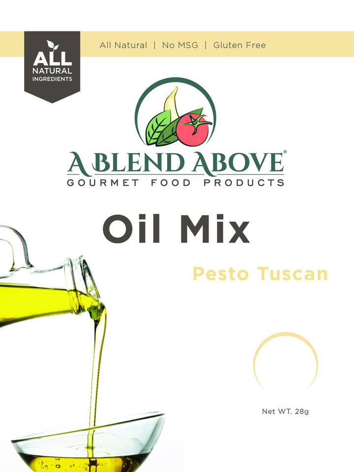 Pesto Tuscan Oil Dipping Mix for wholesale by A Blend Above