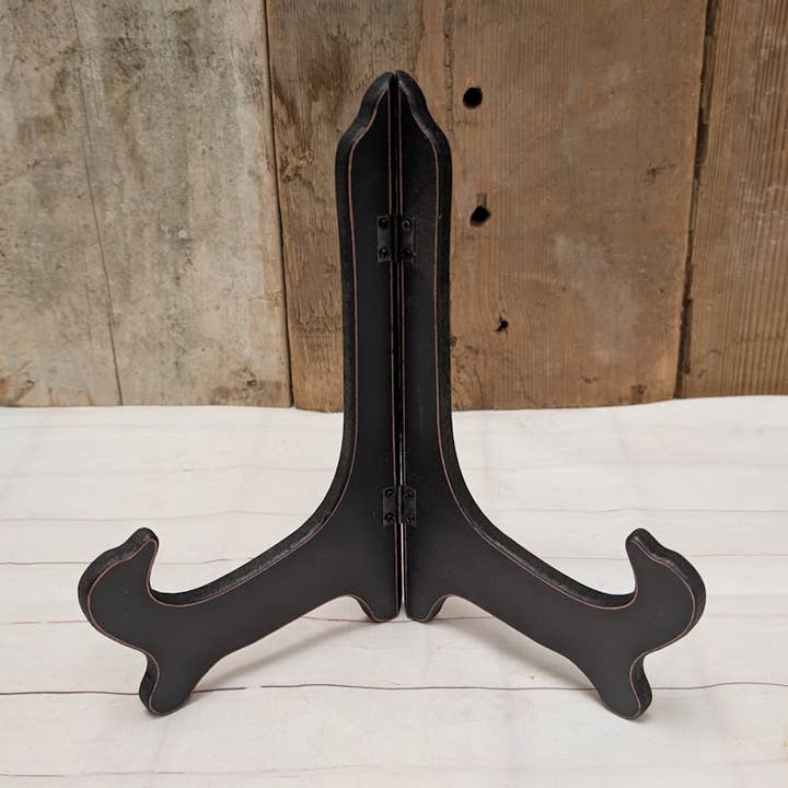 9" Wood Plate Stand / Easel for wholesale by A.T. Imports