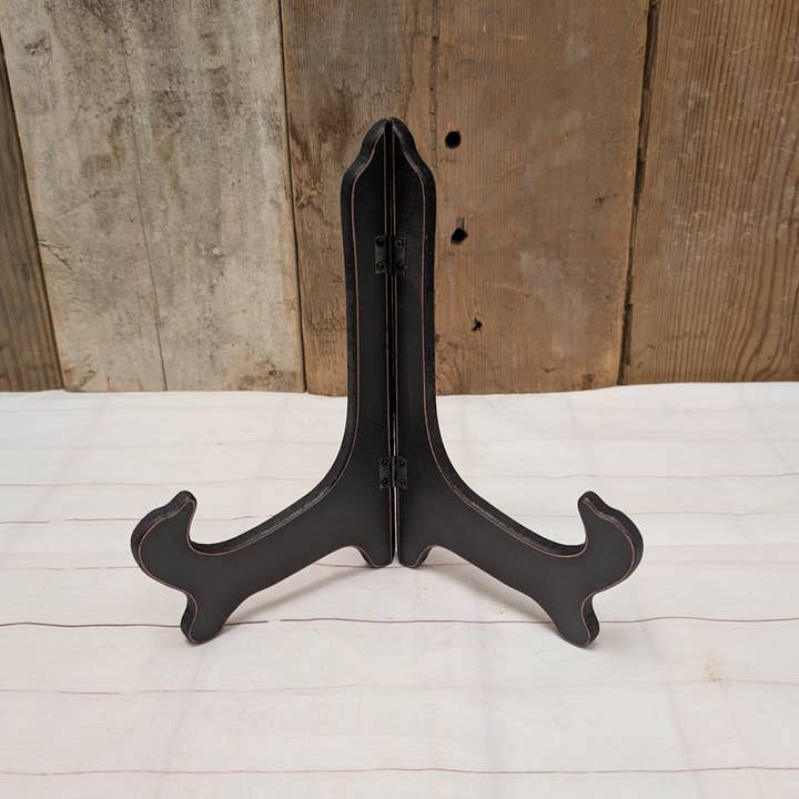 9" Wood Plate Stand / Easel  for wholesale by A.T. Imports