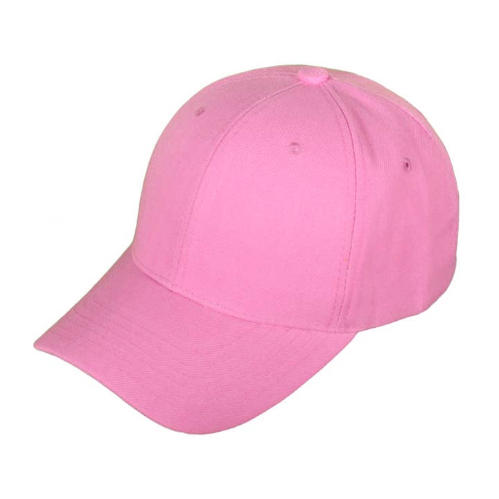 Buck Wholesale - Wholesale Baseball Cap - Unisex - Blank Baseball Hats - BK Caps Structured 6 Panel Mid Profile
