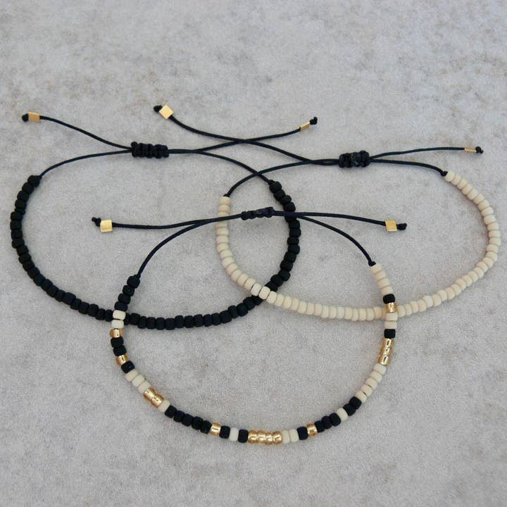 Beaded Bracelet Set for wholesale by Rope and Leather