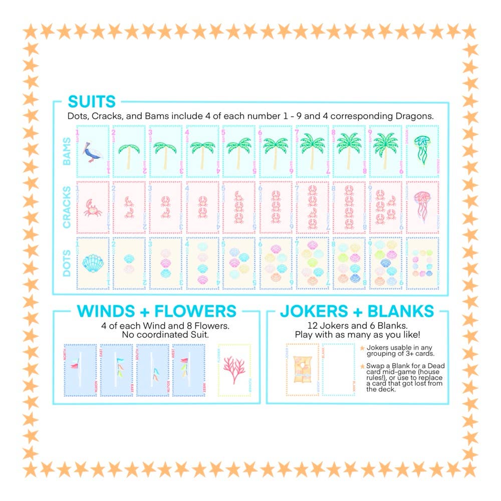 Play Away Cards - Wholesale Playing Cards - Play Away Mahjong - Beach Playing Card Deck4