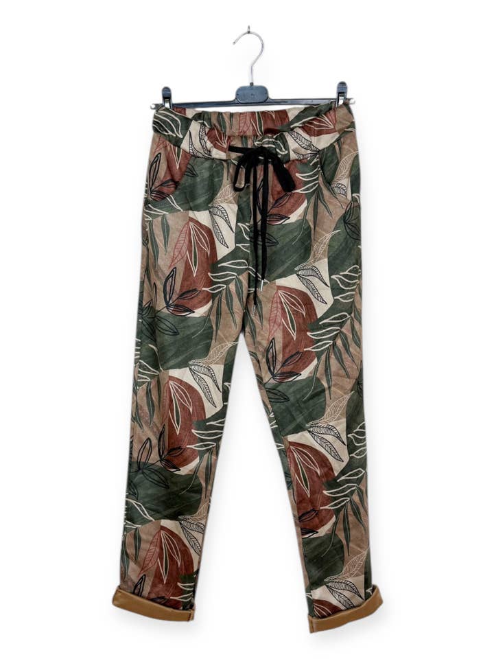 Lucky Nana - Wholesale Pants - Women's - AH 3107 - Patterned Jogger Pants48