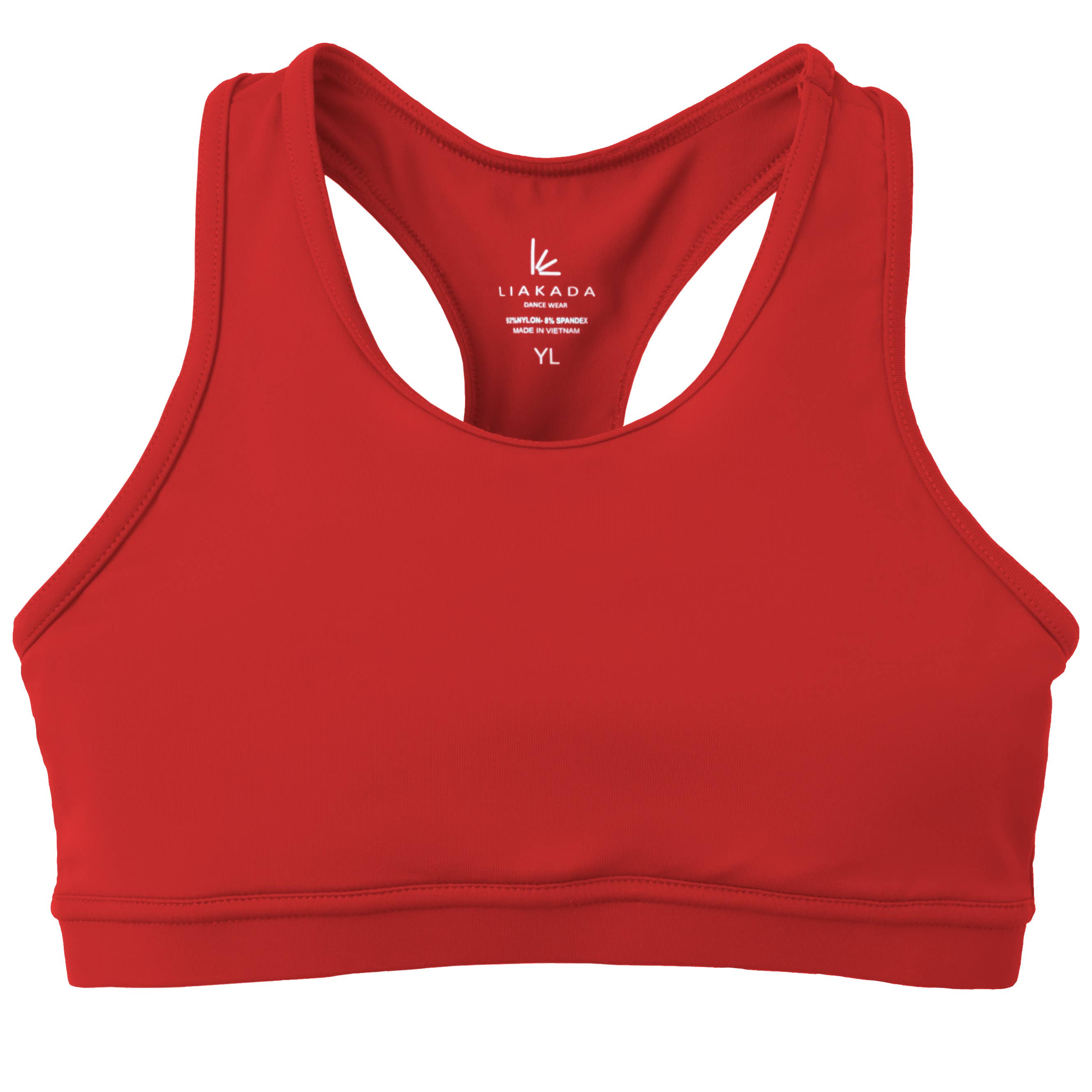 Liakada Dancewear – Parte de cima de desporto - Criança por atacado – Top Sutiã Racerback para Menina11