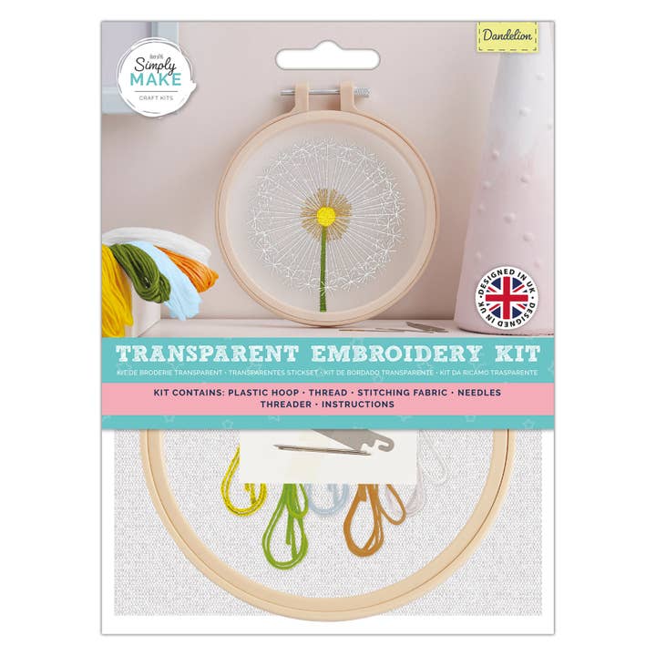 Simply Make Embroidery Kit - Dandelion for wholesale by West Design Products
