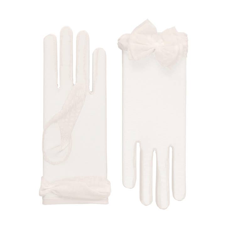 Angélique | Tulle Glove with Bow for wholesale by Cornelia James
