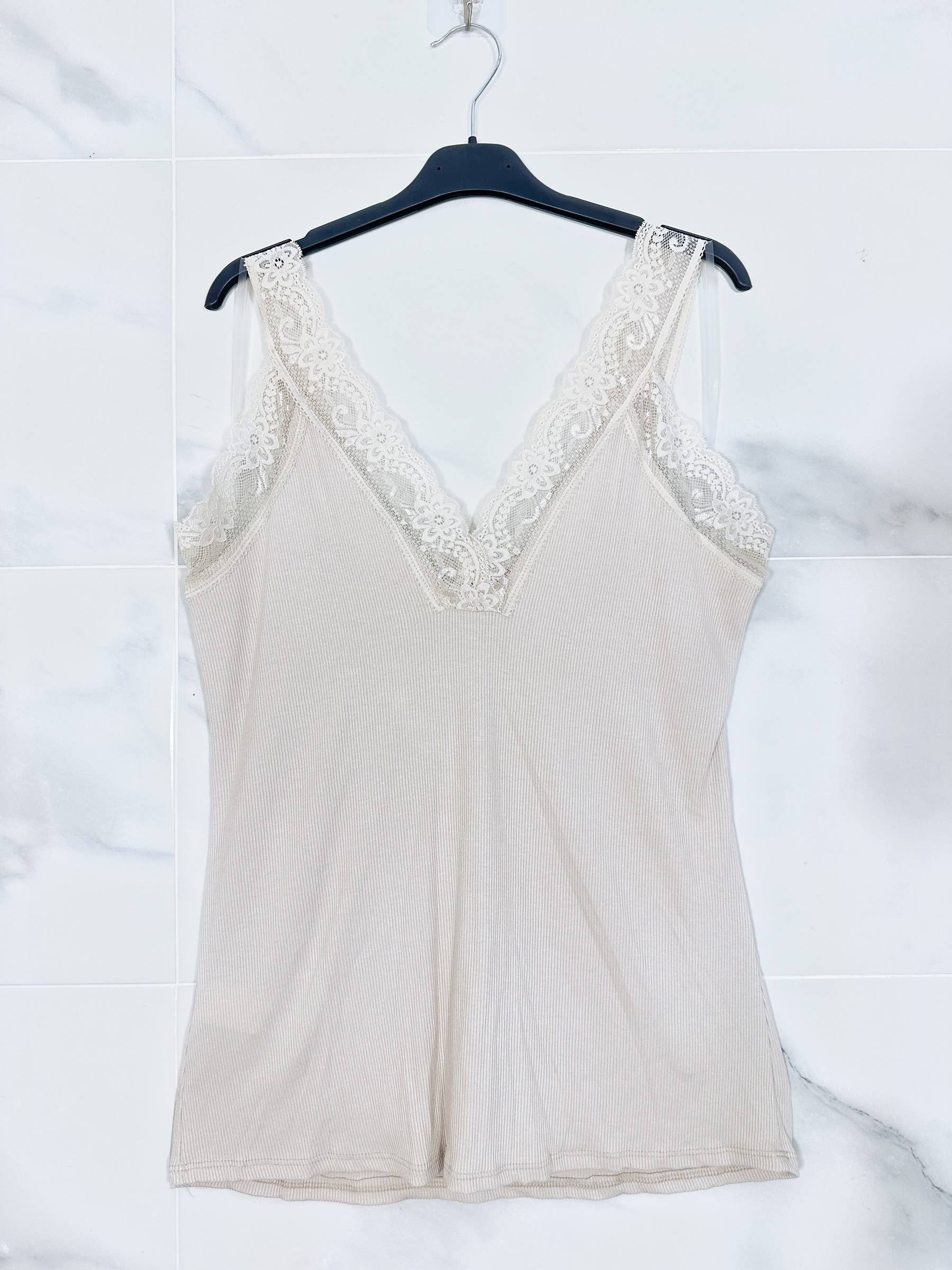 ZAFA PARIS - Wholesale Blouse - Women's - 11F00H73-Extra stretch viscose camisole with lace14