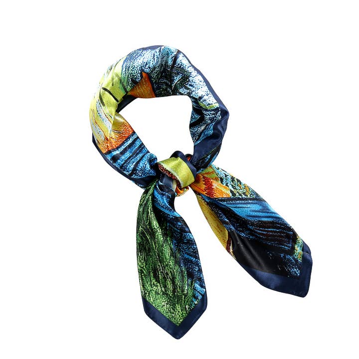 Emilie collection - Wholesale Scarf - Women's - Scarf Van Gogh Café Terrace at Night3