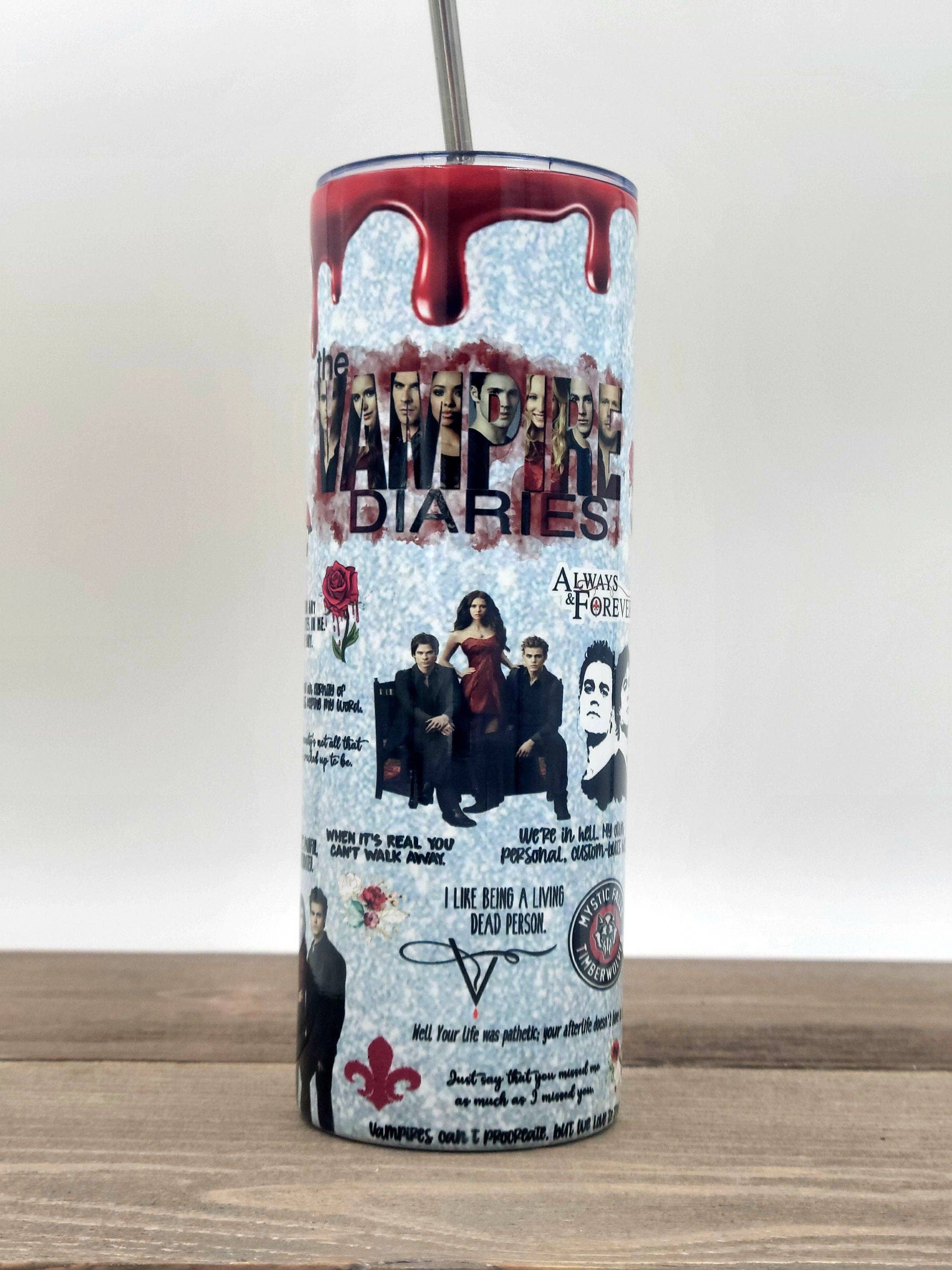 LGH Designs - Wholesale Insulated Mug/Tumbler - Vampire Diaries Tumbler- Vampire Diaries Fan Page, Team Damion, Team Stefan, Vampires, Hello Brother2