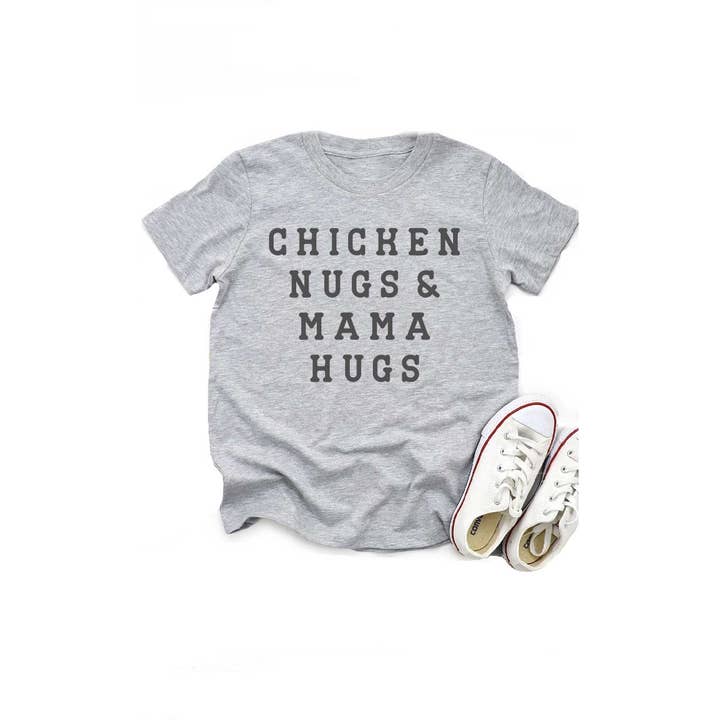 Kids By Kissed Apparel - Wholesale Screen-printed t-shirt – Kids - Chicken Nugs and Mama Hugs Kids Graphic Tee