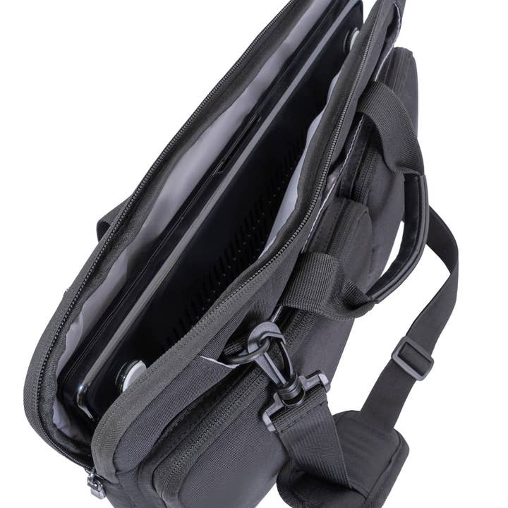 Magid - Wholesale Laptop Bag - Unisex - Jack Abrahams |The Preppy | 18-In Men's Lightweight Twill Laptop Briefcase with Reflectors7