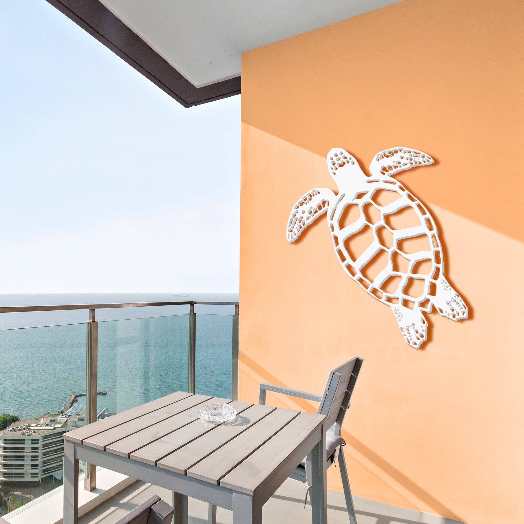 JennyGems - Wholesale Wall Accent - Sea Turtle Wall Decor for Beach House, Patio, Fence2