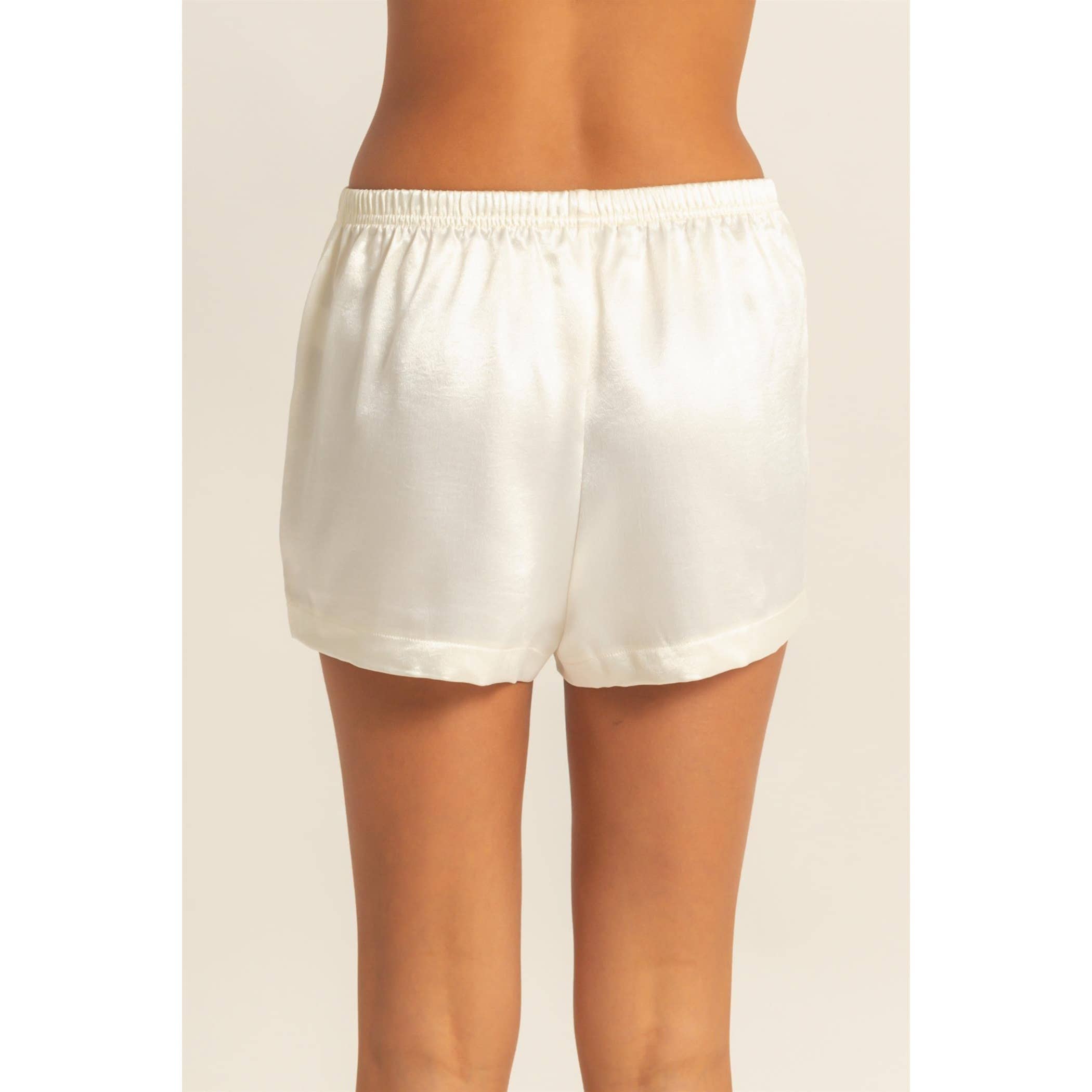 HYFVE - Wholesale Shorts - Women's - Satin Elastic Waist Shorts With Side Slit33
