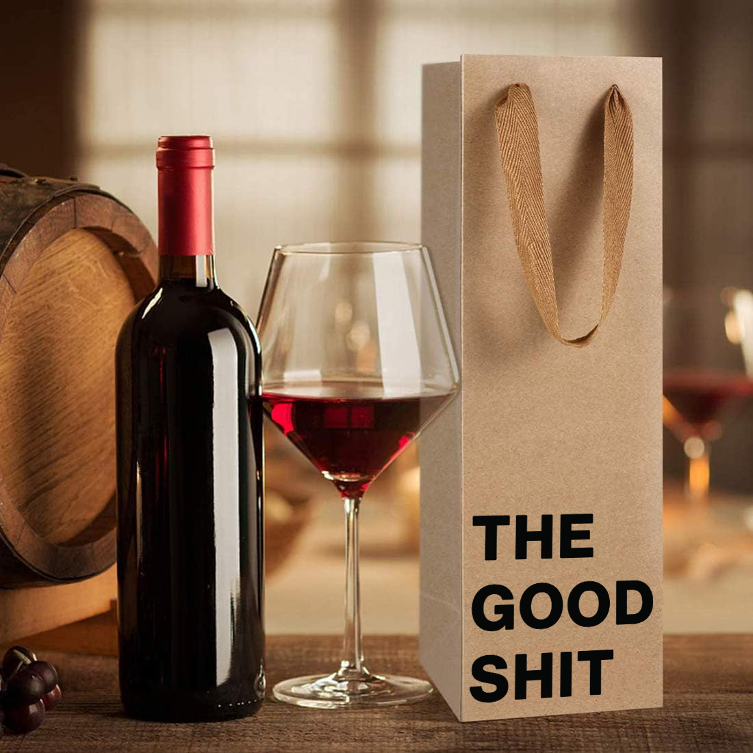 MilkToast Brands - Wholesale Wine Gift Bag - "The good shit" Wine Gift Bag5