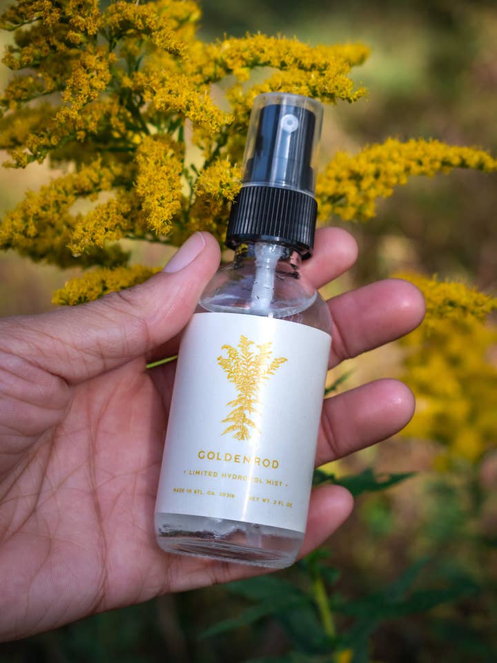 Goldenrod Hydrosol Mist for wholesale by Rowan + Sage
