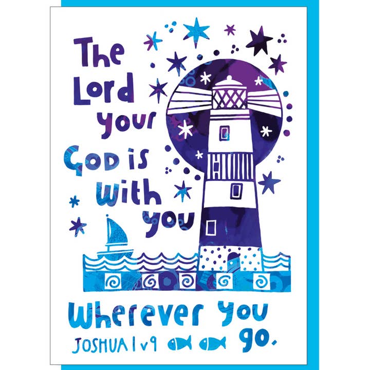 Lighthouse Christian Greetings Card for wholesale by Just Cards Direct