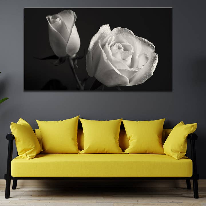 Meeko Print - Wholesale Art Print - Luscious White Rose