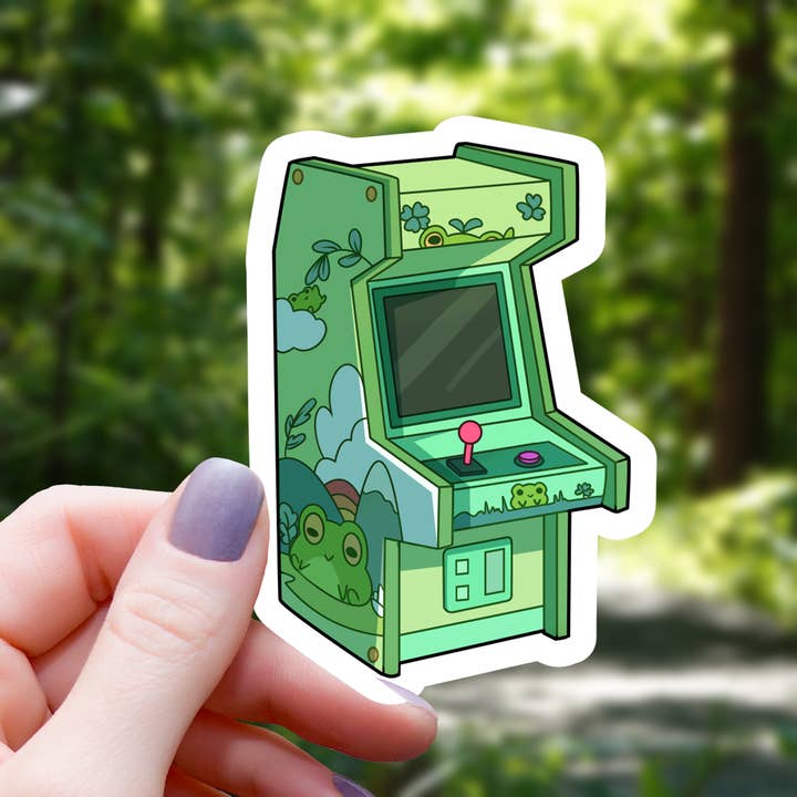 Mimic Gaming Co - Wholesale Sticker - Frogcade Arcade Cabinet Sticker - 3"
