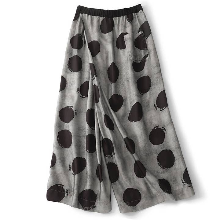 Whisper Mint - Venta al por mayor Pantalones - Mujer - Pantalones anchos de lunares para mujer, ideales para el verano