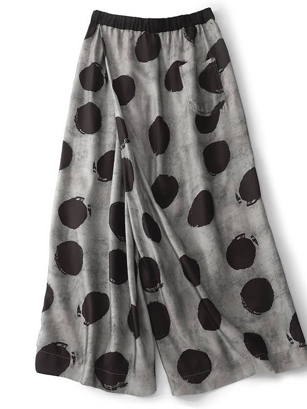 Polka Dot Wide Leg Pants for Women - Ideal for Summer for wholesale by Whisper Mint