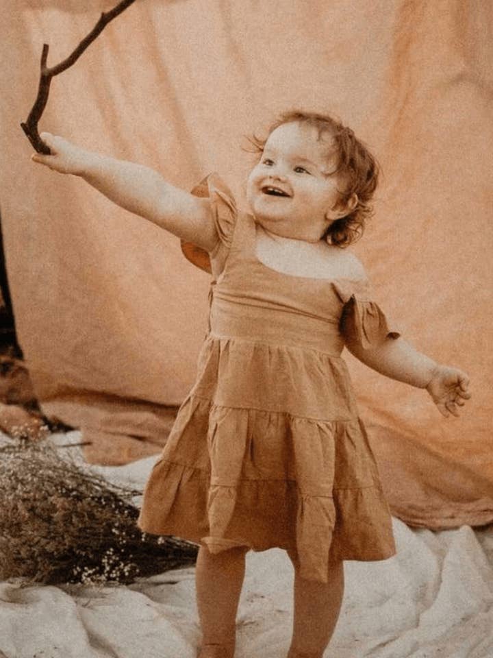 Ella dress | wood for wholesale by Wolfie Kids
