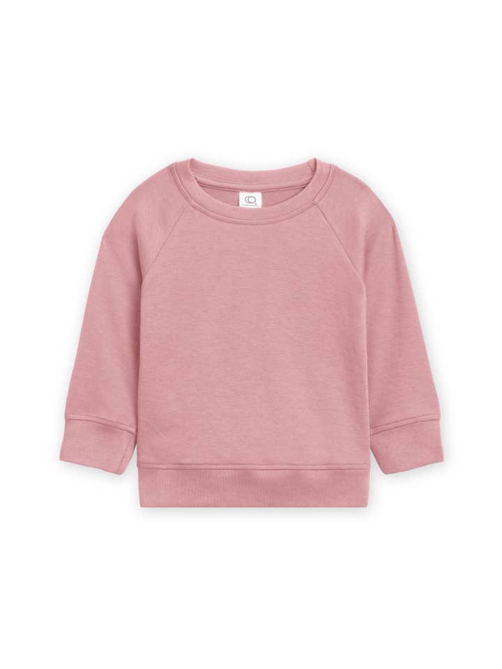 Colored Organics - Wholesale Sweatshirt - Kids - Organic Baby and Kids Portland Pullover - Rose