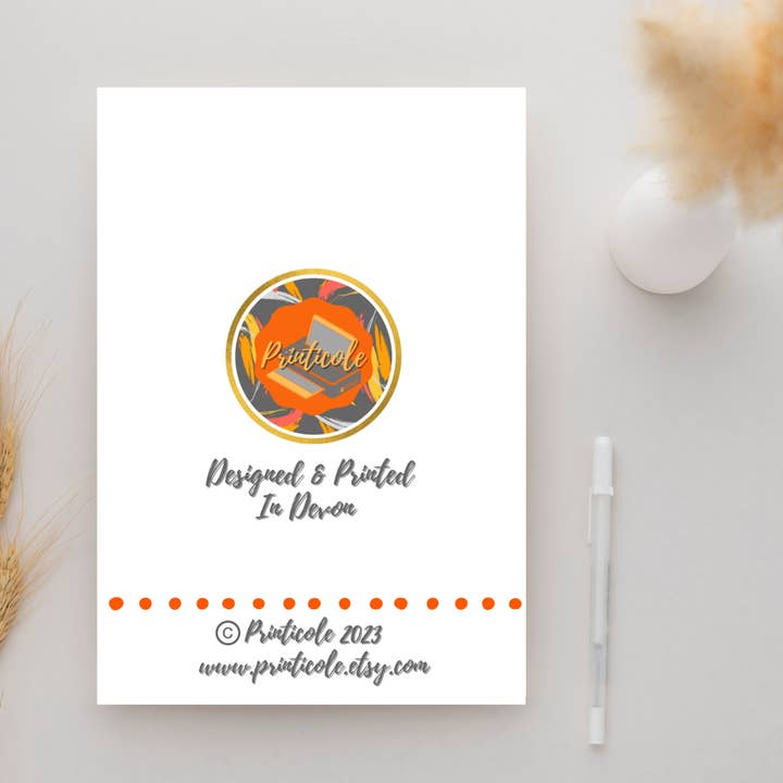 Printicole - Wholesale Easter Card - Personalised Name Kids/Children's Happy Easter Greeting Card2