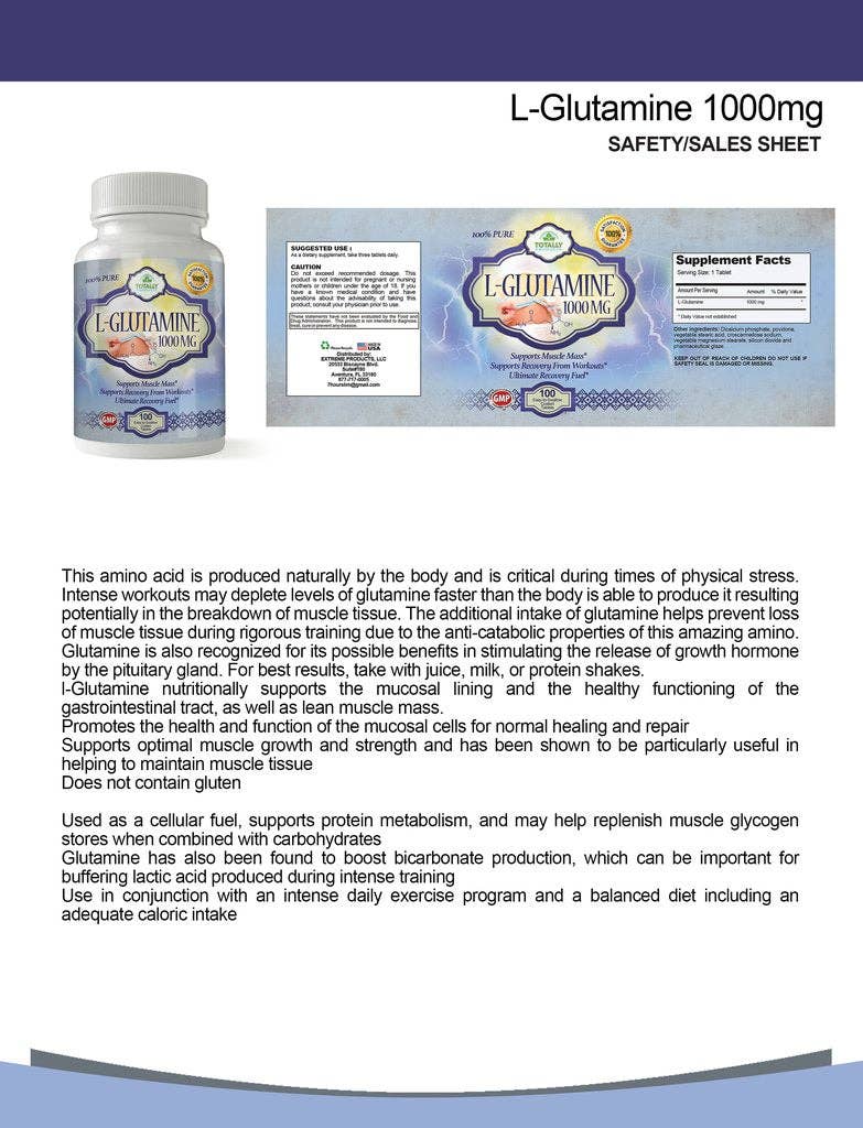 Totally Products – wholesale Oral supplement/vitamin – Skinny Sleep and L-Glutamine Combo Pack3